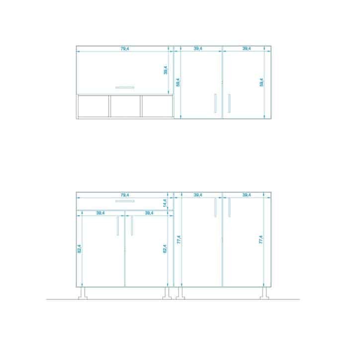 ⁦مطبخ- قطعتين- Liana-4⁩ - الصورة ⁦4⁩