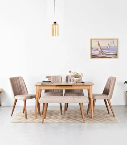 ترابيزة سفرة - 6قطع - Liana-18