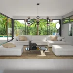 ركنه 280×150 سم مع 2 بوف Liana-205