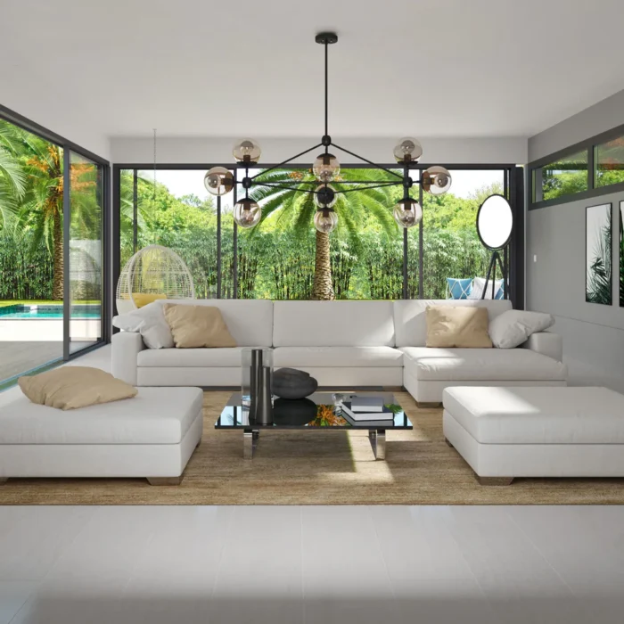 ⁦ركنه 280×150 سم مع 2 بوف Liana-205⁩ - الصورة ⁦1⁩