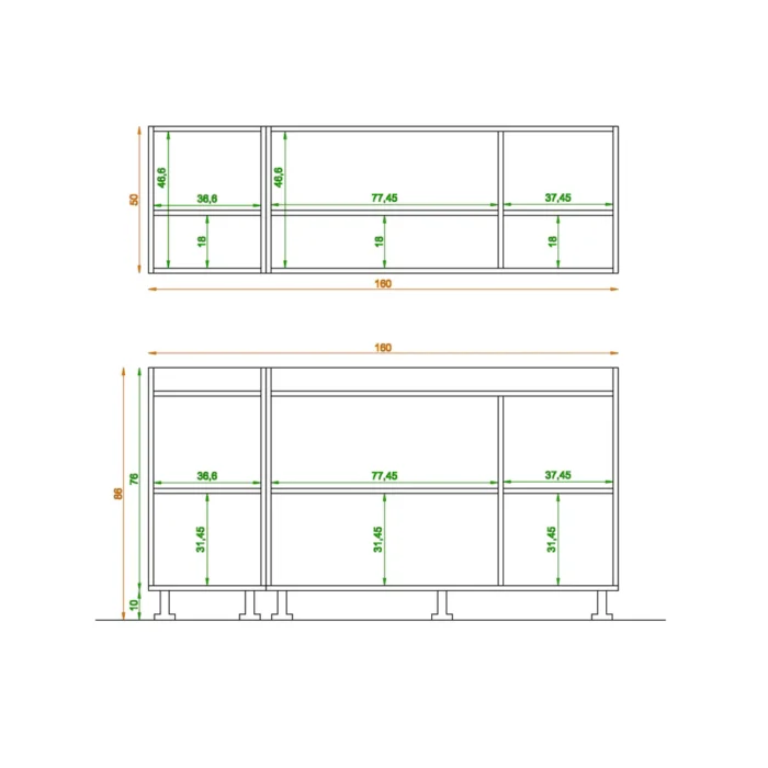 ⁦مطبخ قطعتين Liana-324⁩ - الصورة ⁦2⁩