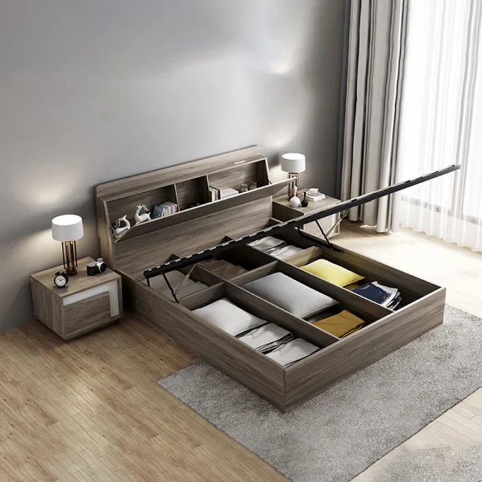 سرير سحارة 210×180 سم مع 2 كومود Liana-269 - الصورة 1