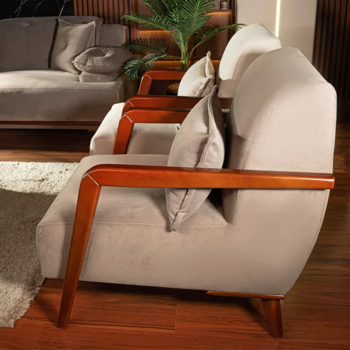 ⁦انتريه 4 قطع خشب زان Liana-289⁩ - الصورة ⁦4⁩