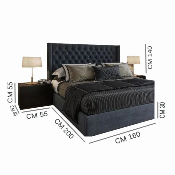 ⁦سرير سحارة ميكانيزم مقاسات متعددة Liana-255⁩ - الصورة ⁦2⁩