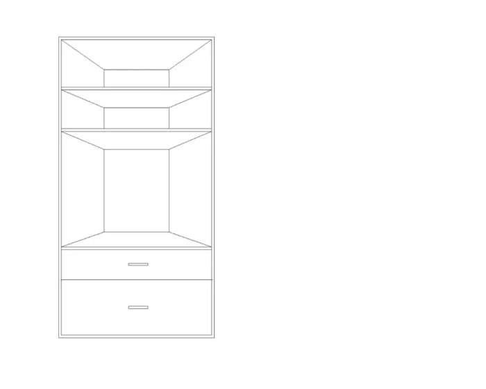 ⁦دولاب 180×50 سم Liana-267⁩ - الصورة ⁦2⁩