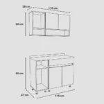 مطبخ قطعتين Liana-322 - الصورة 2